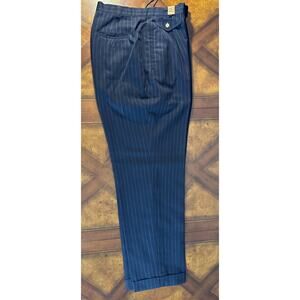 Lauren Ralph Lauren Ladies Navy Pinstripe Pants Size 8P Business Office Wear